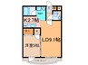 エクスプライス共栄 1LDKの間取り