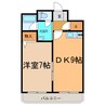 コーポYSD 1DKの間取り
