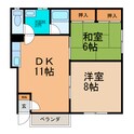 コーポ23Aの間取図
