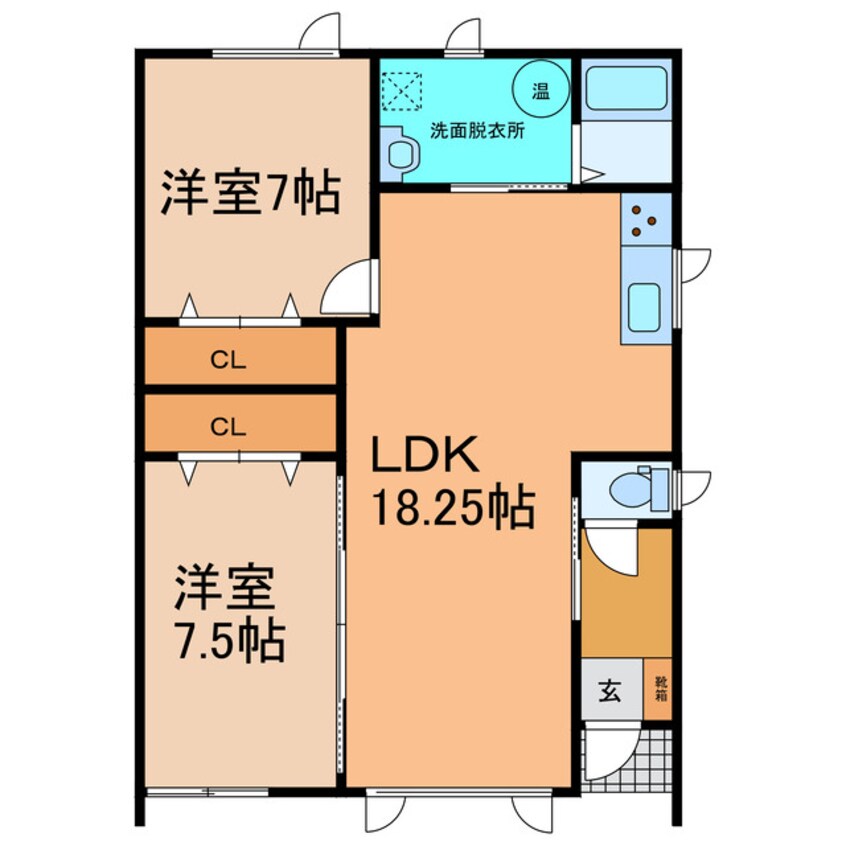 間取図 ウエストタウンABC