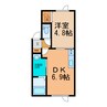 Asokeberry 1DKの間取り