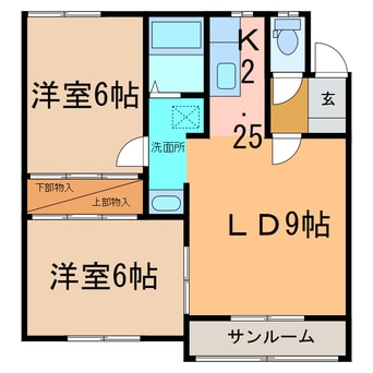 間取図 コーポ２０２