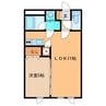 リリス418 1LDKの間取り