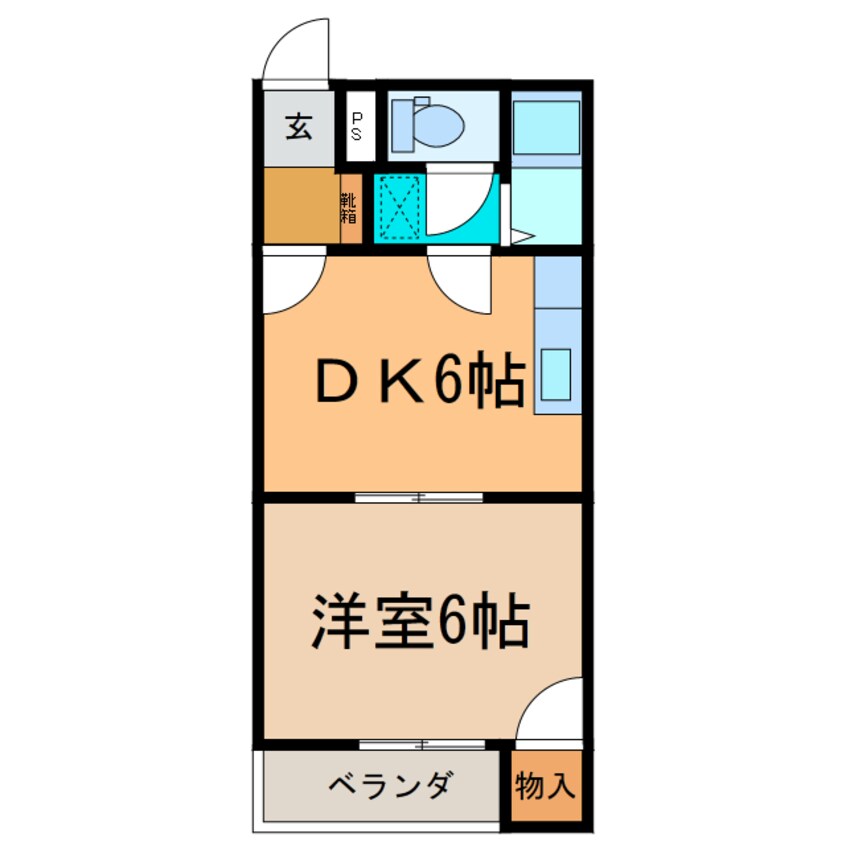 間取図 コーポラス魁B