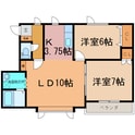 フローラ仲町の間取図