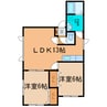 ウィスタリア 2LDKの間取り