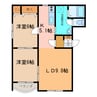エミネンス音更 2LDKの間取り
