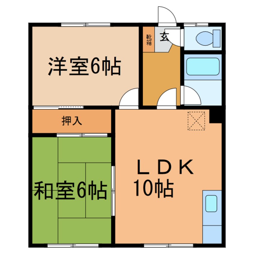 間取図 コーポ太陽