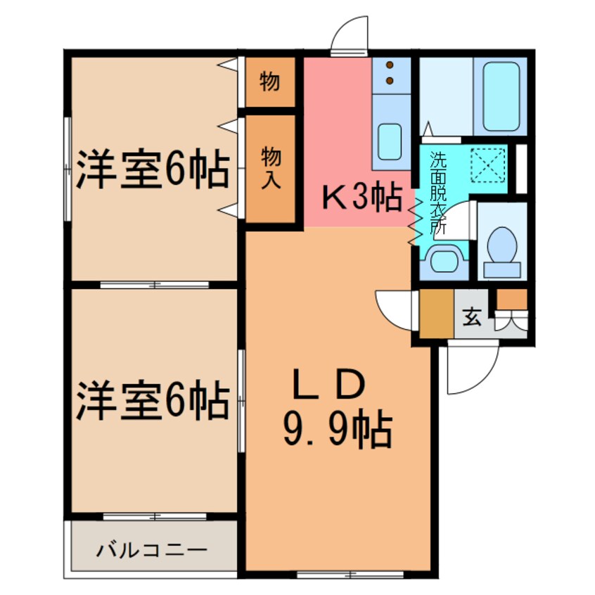 間取図 スプレンダーひびき野Ⅰ