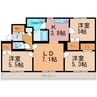 オム301 3LDKの間取り