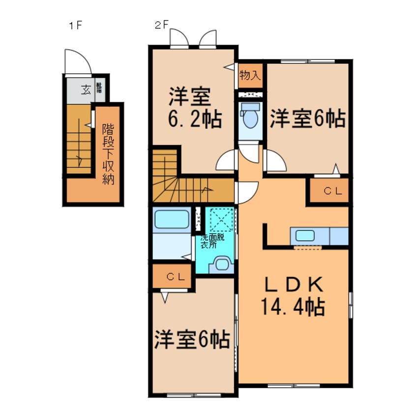間取図 パークサイド21　Ⅰ～Ⅲ