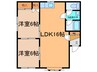 ドミール３３ 2LDKの間取り