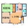 ミキハウス南町 2LDKの間取り