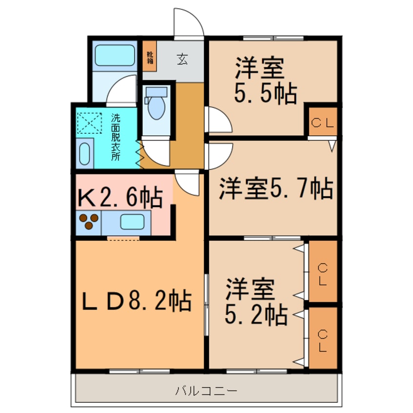 間取図 ドルシスⅡ