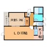 フィリックスAB 1LDKの間取り