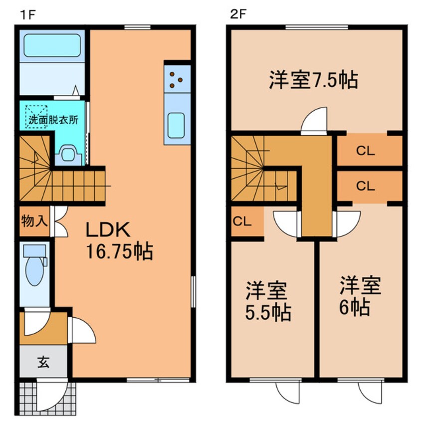 間取図 Ｌｅｏｎ１７３１（レオン１７３１）