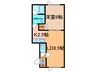ハウスオブローズ3 1LDKの間取り