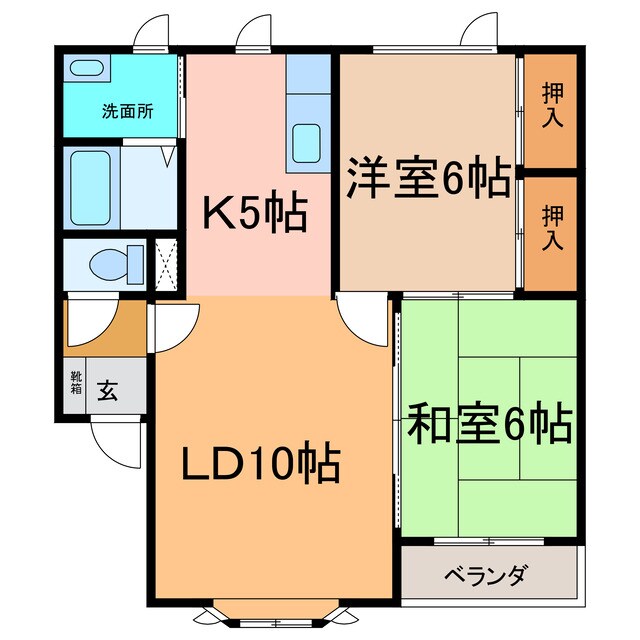 間取り図 ハッピーハウス１２Ｂ
