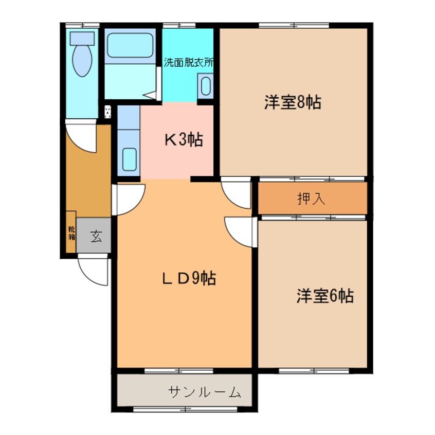 間取図 リッチハウスB