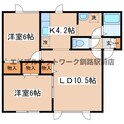 アミスタッド川端の間取図