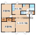 アミスタッド川端の間取図