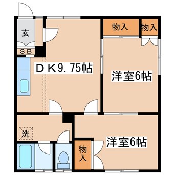 間取図 コーポ和 （武佐）