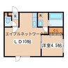 マリオット若松 1LDKの間取り