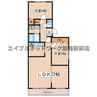 エステート治水 2LDKの間取り