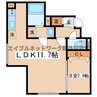 グランコンフォート双葉 1LDKの間取り