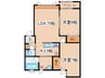 カーサグラシア（CASA GRASIA） 2LDKの間取り
