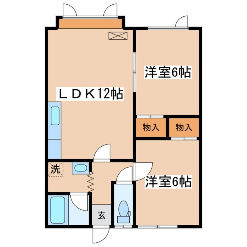間取図 ハイネス若草