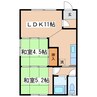 グリーンハイツ（城山） 2LDKの間取り
