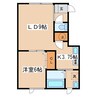 ポパイハウス 1LDKの間取り