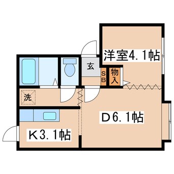 間取図 パリエ壱番館