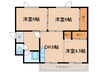 パークサイドＮ 3DKの間取り