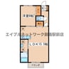 Edel Rose（エーデルローズ） 1LDKの間取り