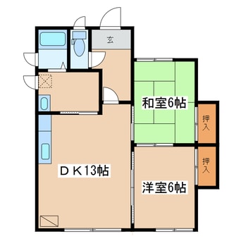 間取図 パールハイツ（興津）