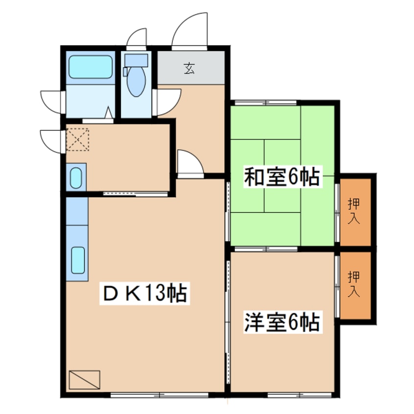 間取図 パールハイツ（興津）