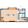 レインボーハイツ 1Rの間取り