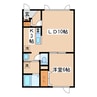 サクセスⅡ 1LDKの間取り