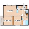レイモンド 2LDKの間取り