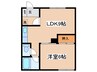 ハイツマキ 1LDKの間取り