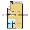 シャンテ旭町A 1LDKの間取り