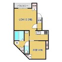 シャンテ旭町Bの間取図