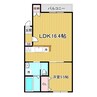 シャンテ旭町A 1LDKの間取り