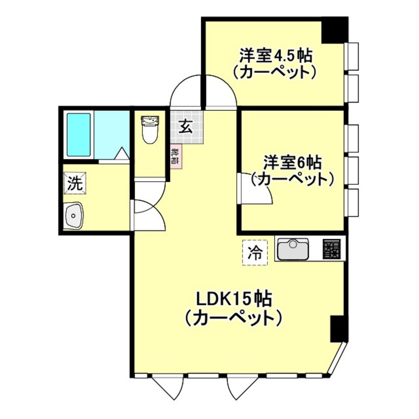 間取図 クロガネビル