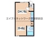 パークサイドＲ 1DKの間取り