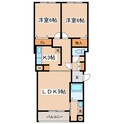 ロイウッド南大通の間取図