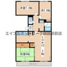 ドミール大川 3LDKの間取り