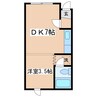 パークサイドＺ 1DKの間取り